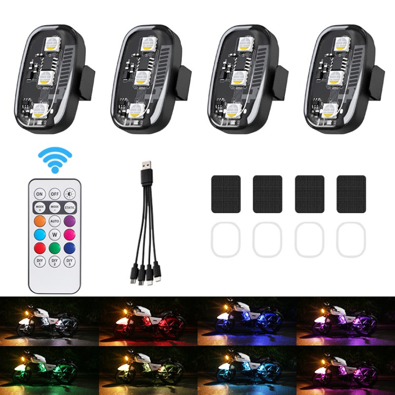 Drone Led Light - Feux stroboscopiques LED RGB pour moto